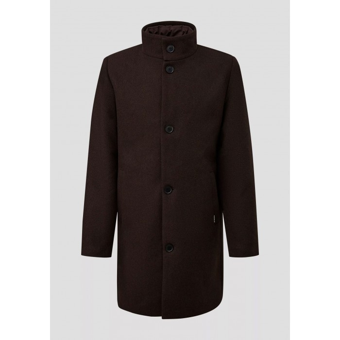 Ημίπαλτο S.Oliver 2178092 89W0 Dark Brown Χειμερινά  Μπουφάν