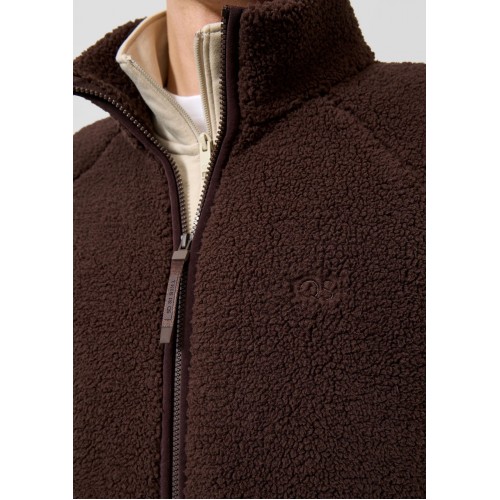 Μπουφάν Fleece Qs By S.Oliver 2185310 8941 Dark Brown