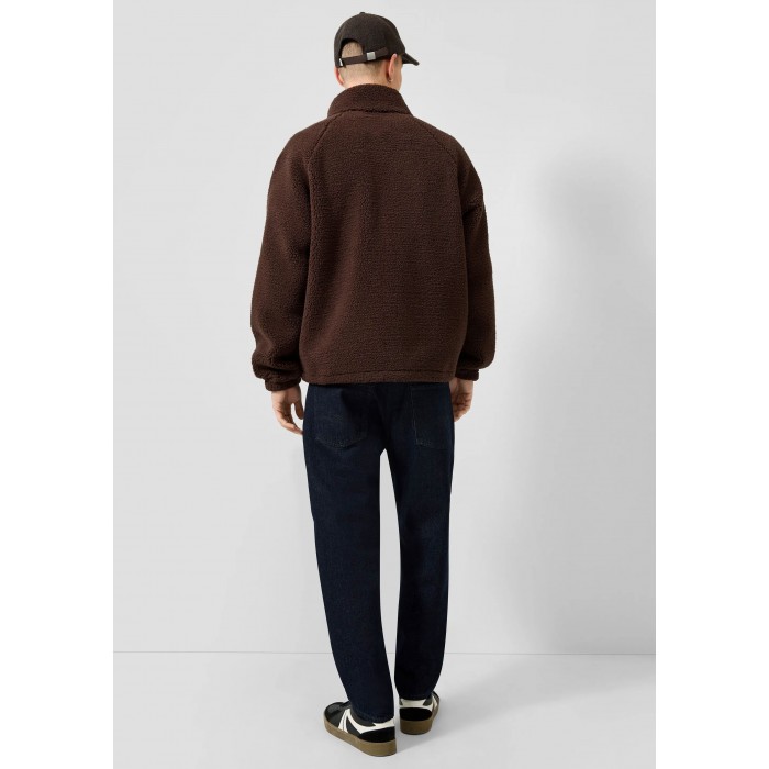 Μπουφάν Fleece Qs By S.Oliver 2185310 8941 Dark Brown Ζακέτες