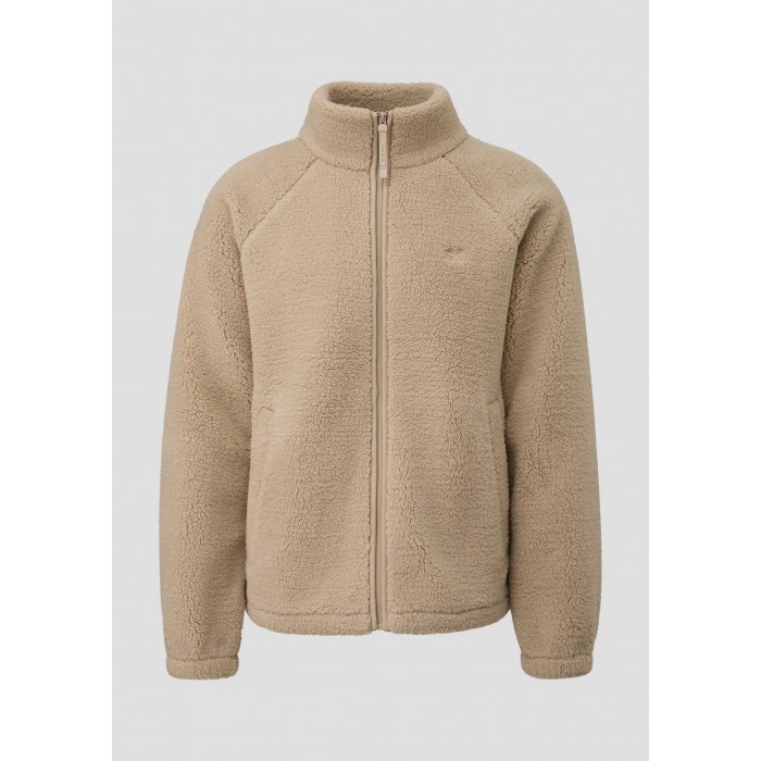 Μπουφάν Fleece Qs By S.Oliver 2185310 8148 Beige Ζακέτες