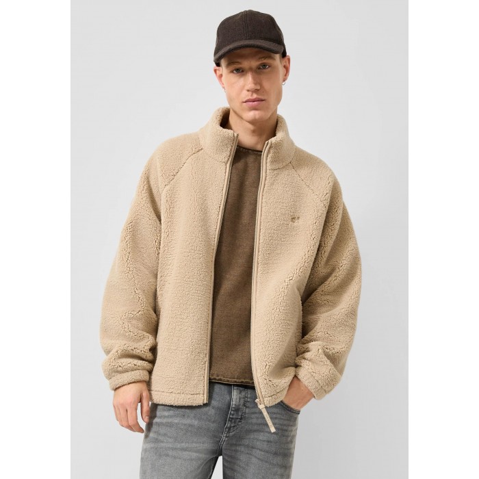 Μπουφάν Fleece Qs By S.Oliver 2185310 8148 Beige Ζακέτες