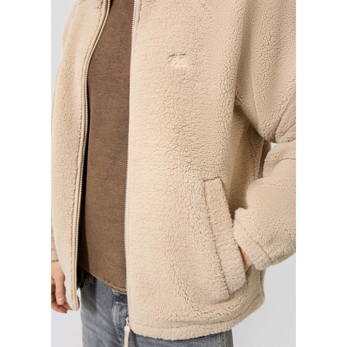 Μπουφάν Fleece Qs By S.Oliver 2185310 8148 Beige Ζακέτες