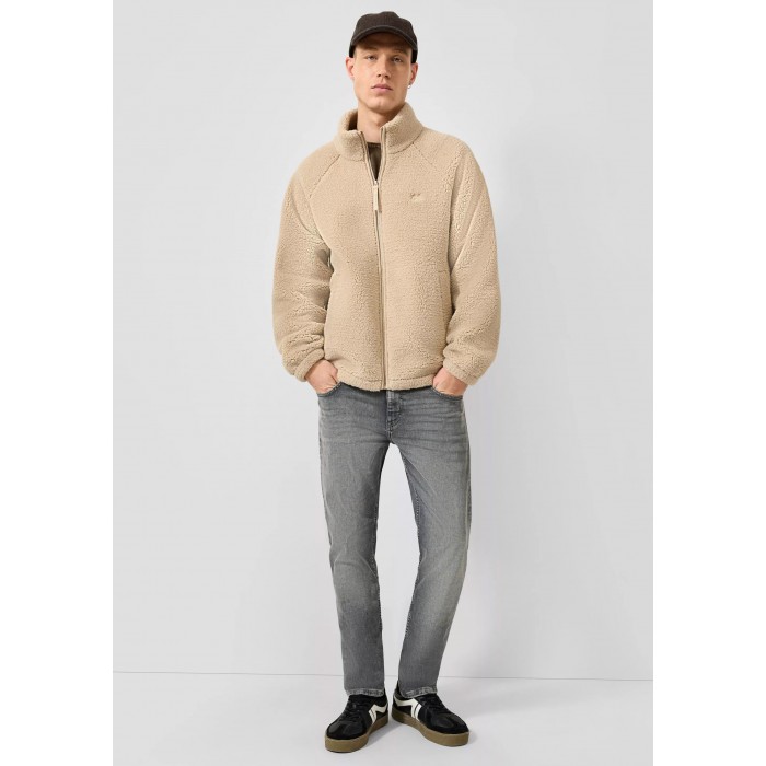 Μπουφάν Fleece Qs By S.Oliver 2185310 8148 Beige Ζακέτες
