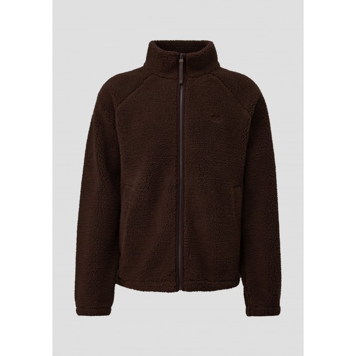 Μπουφάν Fleece Qs By S.Oliver 2185310 8941 Dark Brown Ζακέτες