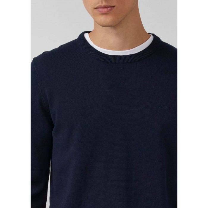 Πουλόβερ s.Oliver 2143173 5978 Navy Πλεκτά