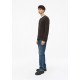 Πουλόβερ s.Oliver Basic V 2184549 89W0 DARK BROWN Πλεκτά