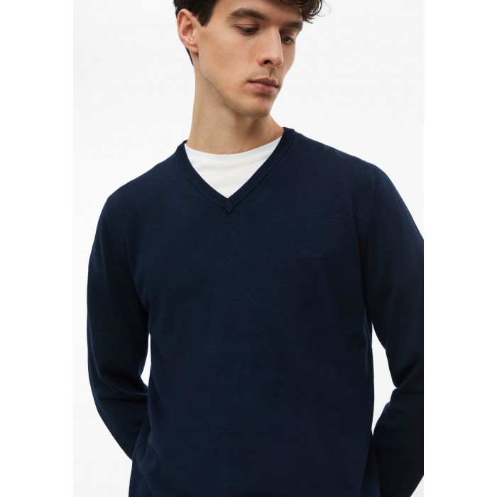 Πουλόβερ s.Oliver Basic V 2184549 5978 Navy Πλεκτά