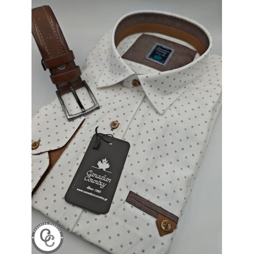 Πουκάμισο Canadian Country 330-3 Off White Πουκάμισο Canadian Country 330-3 Off White