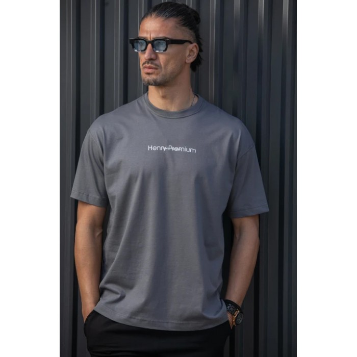 Μπλούζα Henry 3-722 Grey T-Shirt