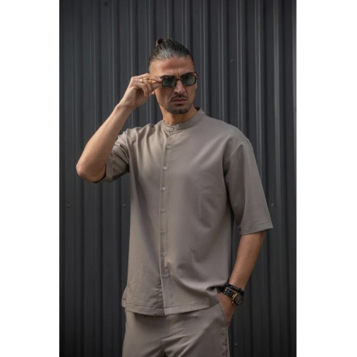 Πουκάμισο Overshirt Henry 9-100 Πούρο  Πουκάμισο Overshirt Henry 9-100 Πούρο
