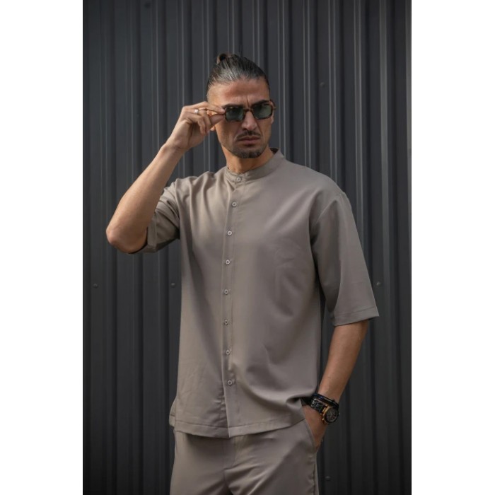 Πουκάμισο Overshirt Henry 9-100 Πούρο  Μακρυμάνικα Πουκάμισα