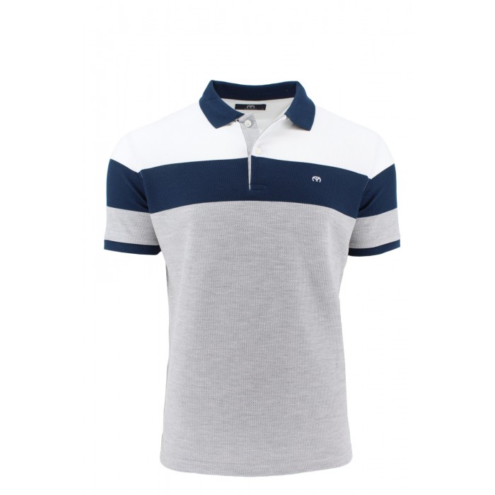 Πόλο Makis Tselios P1566.1 Navy Grey Polo