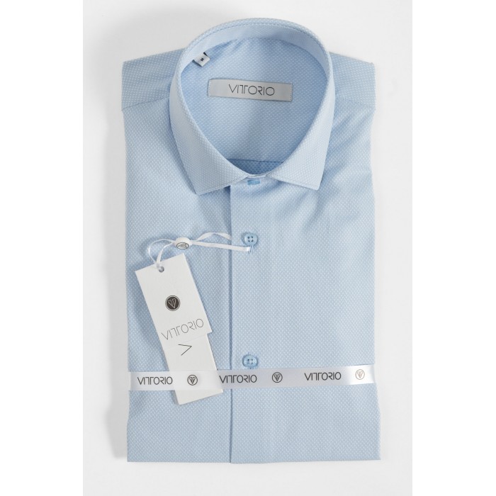 Πουκάμισο Vittorio 800-24-023 Light Blue Μακρυμάνικα Πουκάμισα