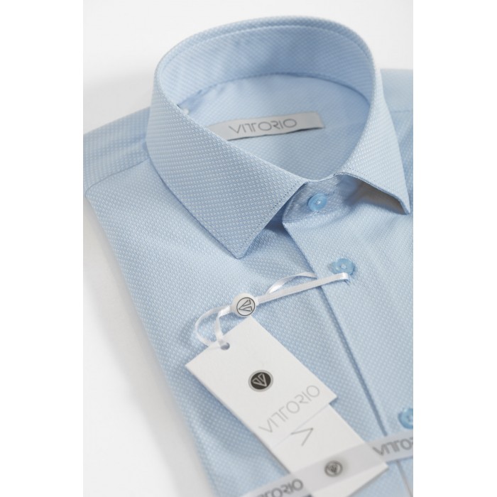 Πουκάμισο Vittorio 800-24-023 Light Blue Μακρυμάνικα Πουκάμισα