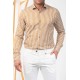 Πουκάμισο Vittorio 800-24-001 Beige Μακρυμάνικα Πουκάμισα