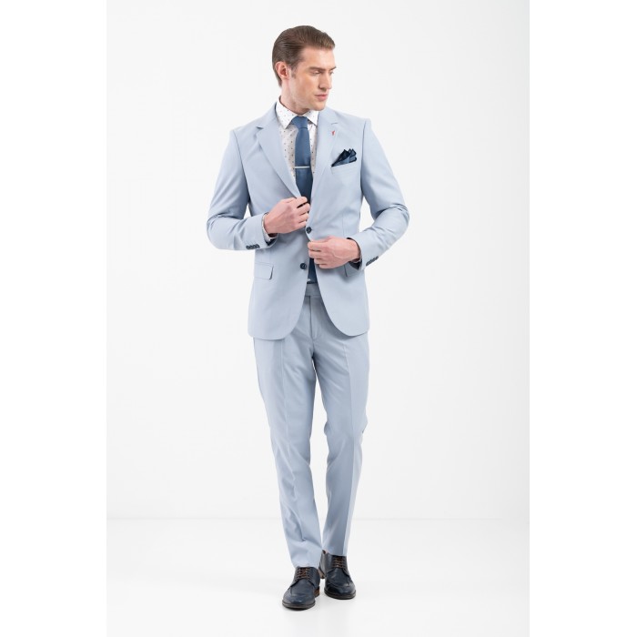Κοστούμι Vittorio 100-25-DIGIO Light Blue Σακάκι-Κοστούμι 