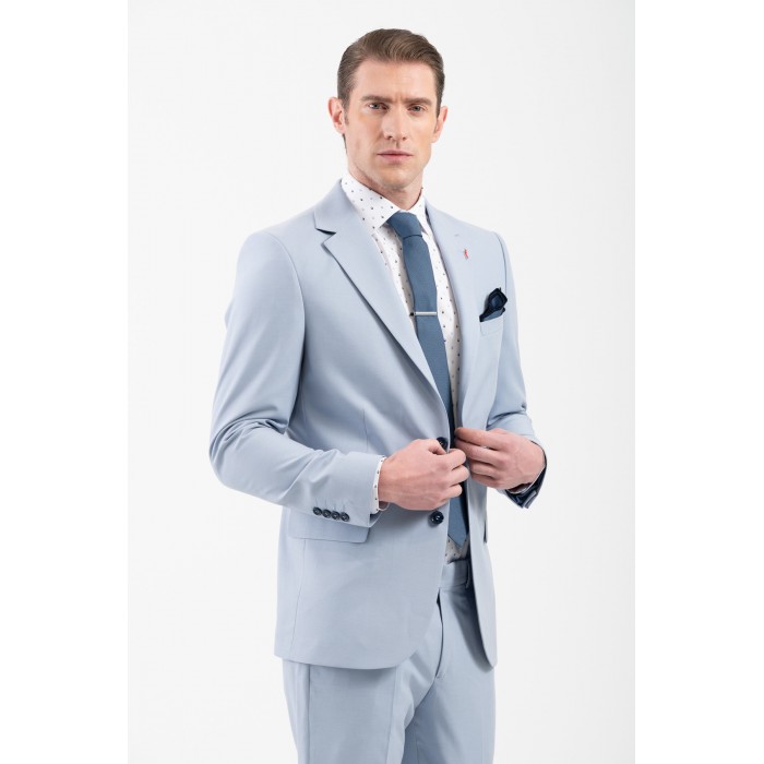 Κοστούμι Vittorio 100-25-DIGIO Light Blue Σακάκι-Κοστούμι 