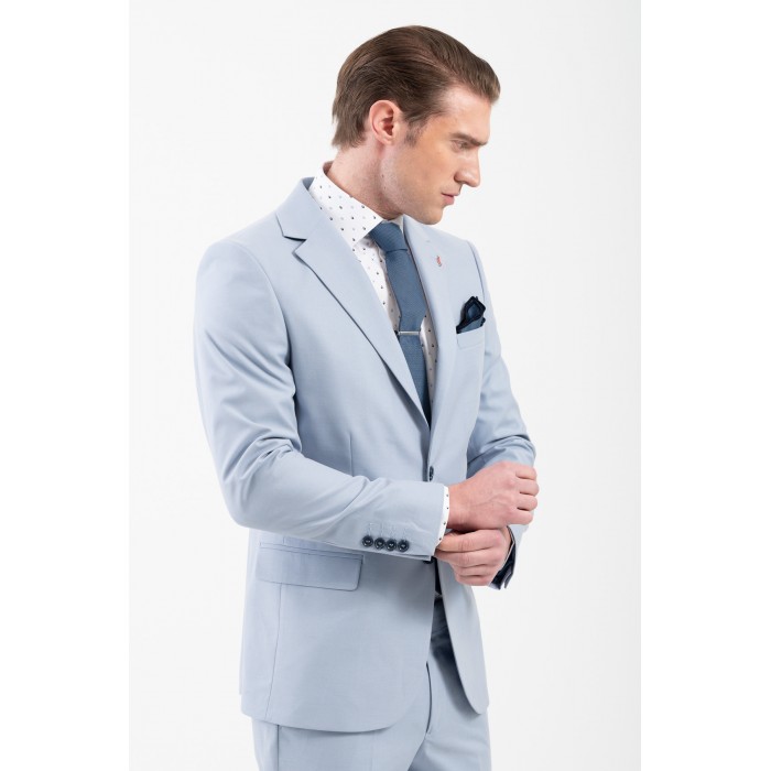 Κοστούμι Vittorio 100-25-DIGIO Light Blue Σακάκι-Κοστούμι 