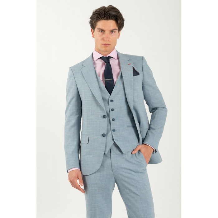 Κοστούμι Vittorio 100-25-ROMA Light Blue Σακάκι-Κοστούμι 
