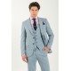 Κοστούμι Vittorio 100-25-ROMA Light Blue Σακάκι-Κοστούμι 