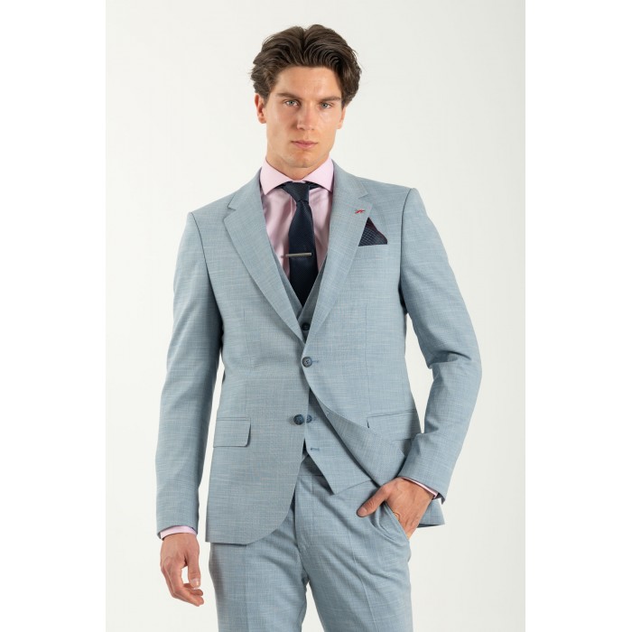 Κοστούμι Vittorio 100-25-ROMA Light Blue Σακάκι-Κοστούμι 