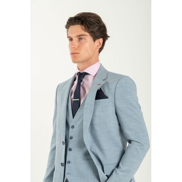 Κοστούμι Vittorio 100-25-ROMA Light Blue Σακάκι-Κοστούμι 