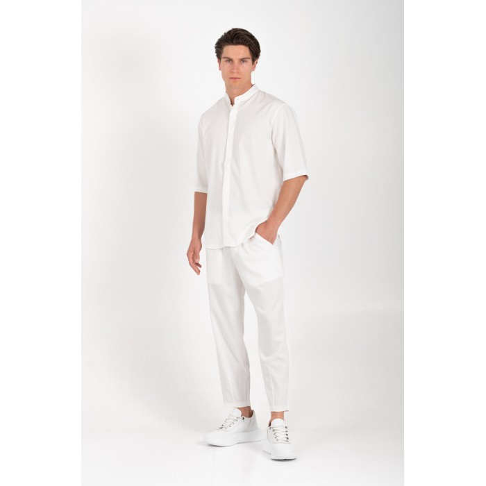 Πουκάμισο Overshirt Vittorio 300-25-MIRO White Μακρυμάνικα Πουκάμισα