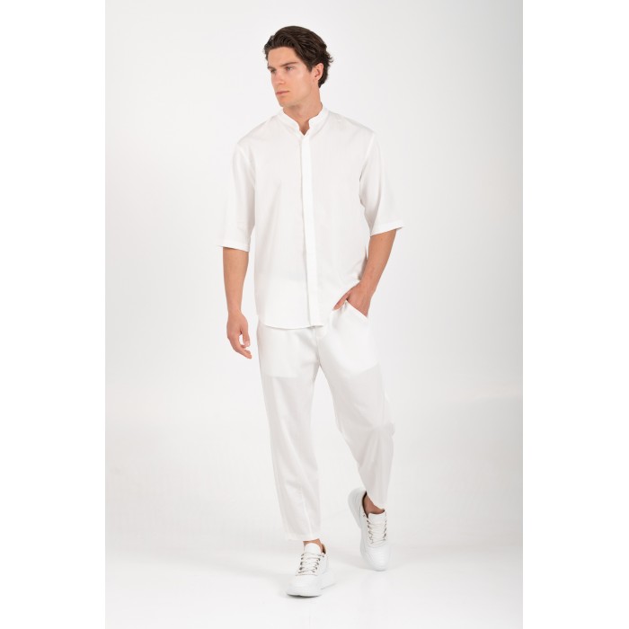 Πουκάμισο Overshirt Vittorio 300-25-MIRO White Μακρυμάνικα Πουκάμισα