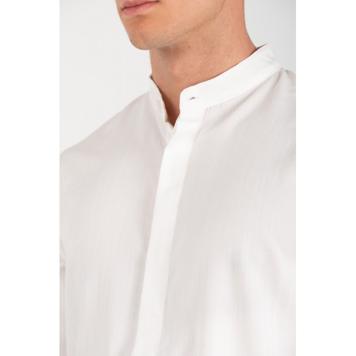 Πουκάμισο Overshirt Vittorio 300-25-MIRO White Μακρυμάνικα Πουκάμισα