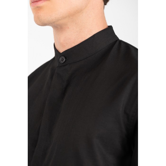 Πουκάμισο Overshirt Vittorio 300-25-MIRO Black Μακρυμάνικα Πουκάμισα