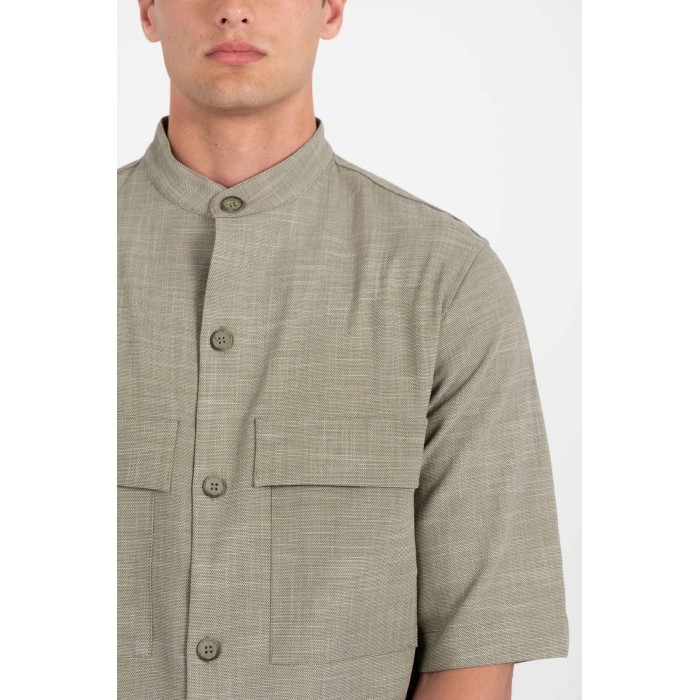 Πουκάμισο Overshirt Vittorio 300-25-BOSA Olive Μακρυμάνικα Πουκάμισα