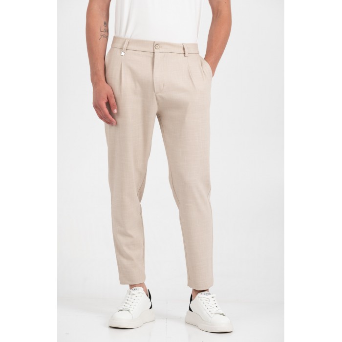 Παντελόνι Vittorio 500-25-BOSA Beige Παντελόνια