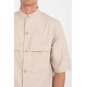 Πουκάμισο Overshirt Vittorio 300-25-BOSA Beige Μακρυμάνικα Πουκάμισα