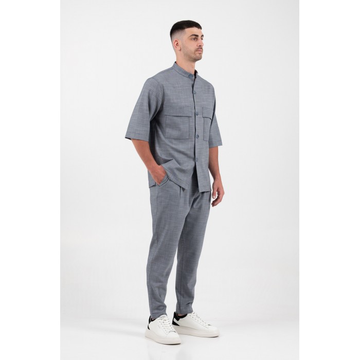 Πουκάμισο Overshirt Vittorio 300-25-BOSA Indigo Μακρυμάνικα Πουκάμισα