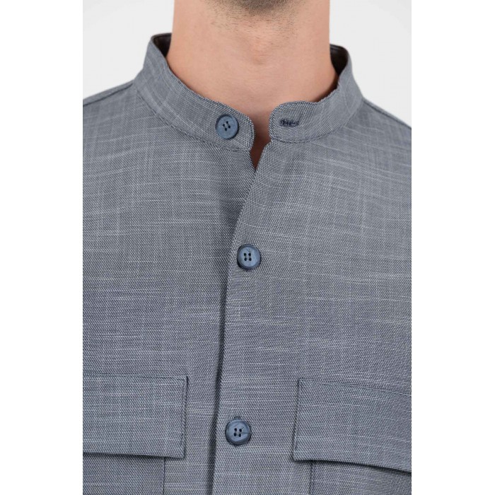 Πουκάμισο Overshirt Vittorio 300-25-BOSA Indigo Μακρυμάνικα Πουκάμισα