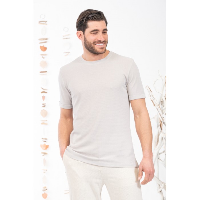 Μπλούζα Vittorio 200-25-023 Beige T-Shirt