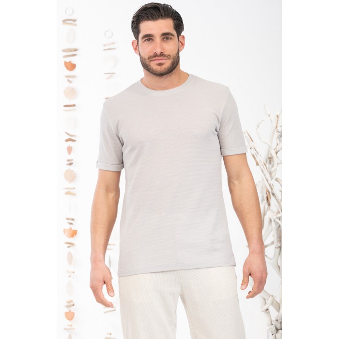 Μπλούζα Vittorio 200-25-023 Beige T-Shirt