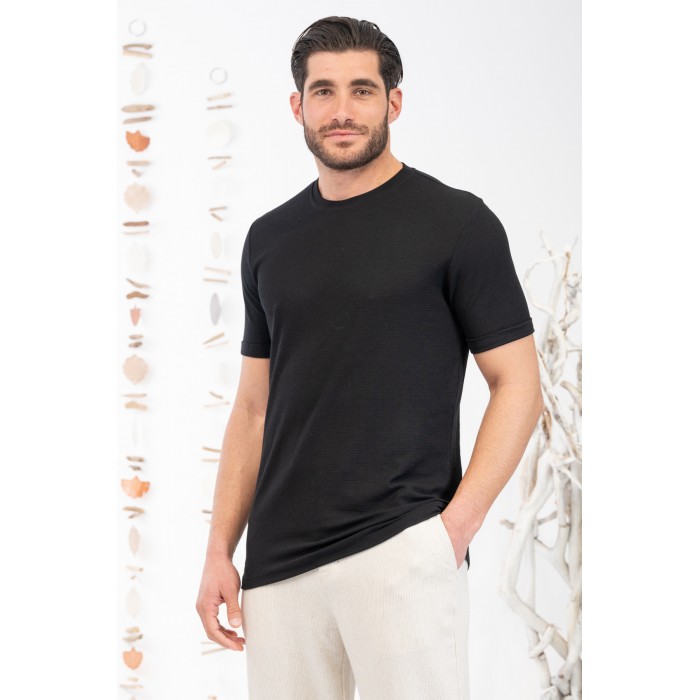 Μπλούζα Vittorio 200-25-023 Black T-Shirt