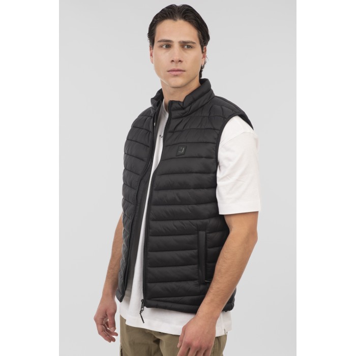 Γιλέκο Rebase 251-RSJK-2033 Black Mπουφάν