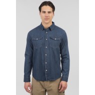 Πουκάμισο Jean Rebase 251RGS-5067 Middle Denim Blue