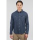 Πουκάμισο Jean Rebase 251RGS-5067 Middle Denim Blue Πουκάμισα