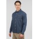 Πουκάμισο Jean Rebase 251RGS-5067 Middle Denim Blue Πουκάμισα
