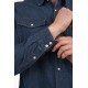 Πουκάμισο Jean Rebase 251RGS-5067 Middle Denim Blue Πουκάμισα