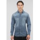 Πουκάμισο Jean Rebase 251RGS-5068 Light Denim Blue Πουκάμισα