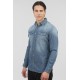 Πουκάμισο Jean Rebase 251RGS-5068 Light Denim Blue Πουκάμισα