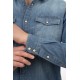 Πουκάμισο Jean Rebase 251RGS-5068 Light Denim Blue Πουκάμισα