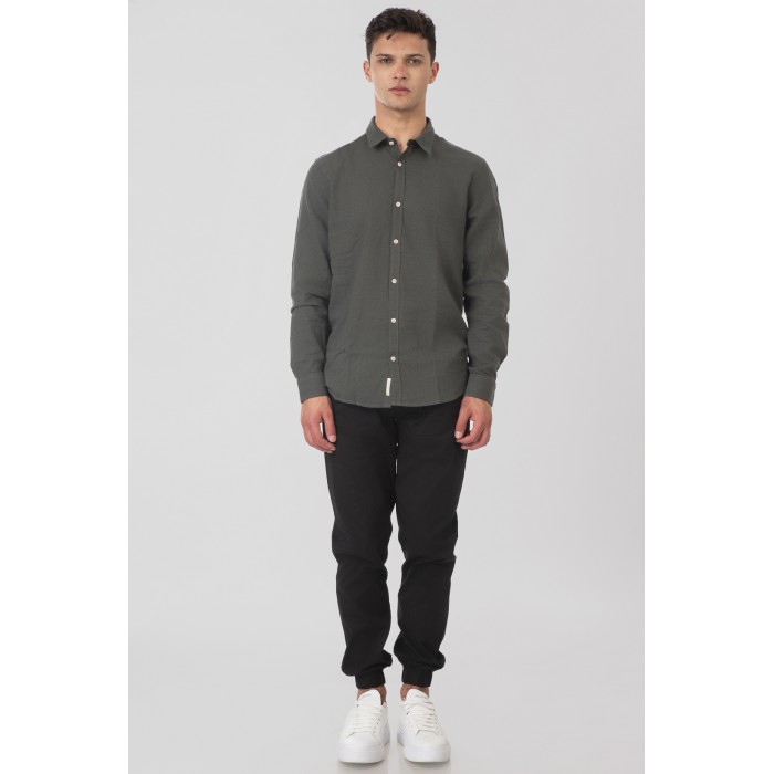 Πουκάμισο Rebase 251.RGS-5056 ΅Midnight Moss Πουκάμισα