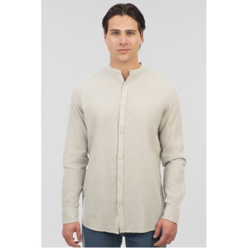 Πουκάμισο Μάο Rebase 251.RGS-5057 Sage Green Πουκάμισο Μάο Rebase 251.RGS-5057 Sage Green