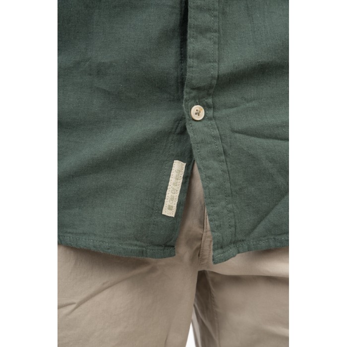 Πουκάμισο Μάο Rebase 251.RGS-5057 Forest Green Πουκάμισα
