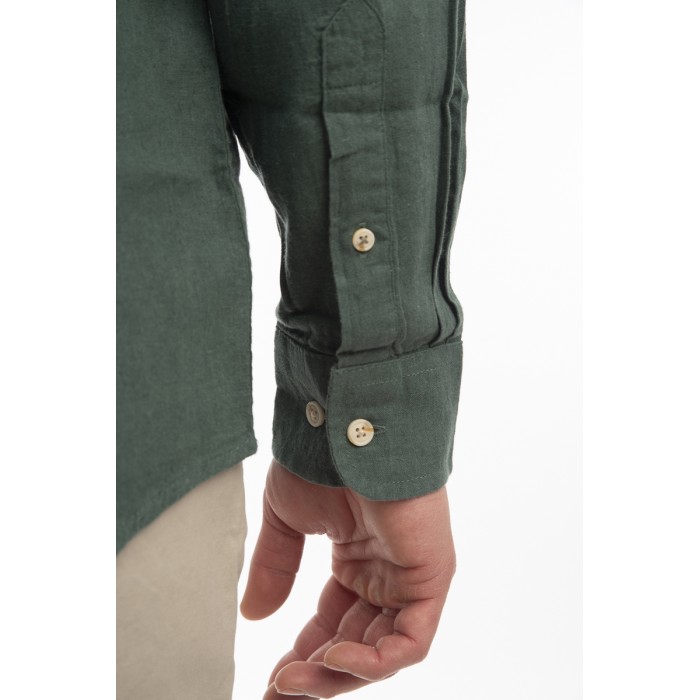 Πουκάμισο Μάο Rebase 251.RGS-5057 Forest Green Πουκάμισα